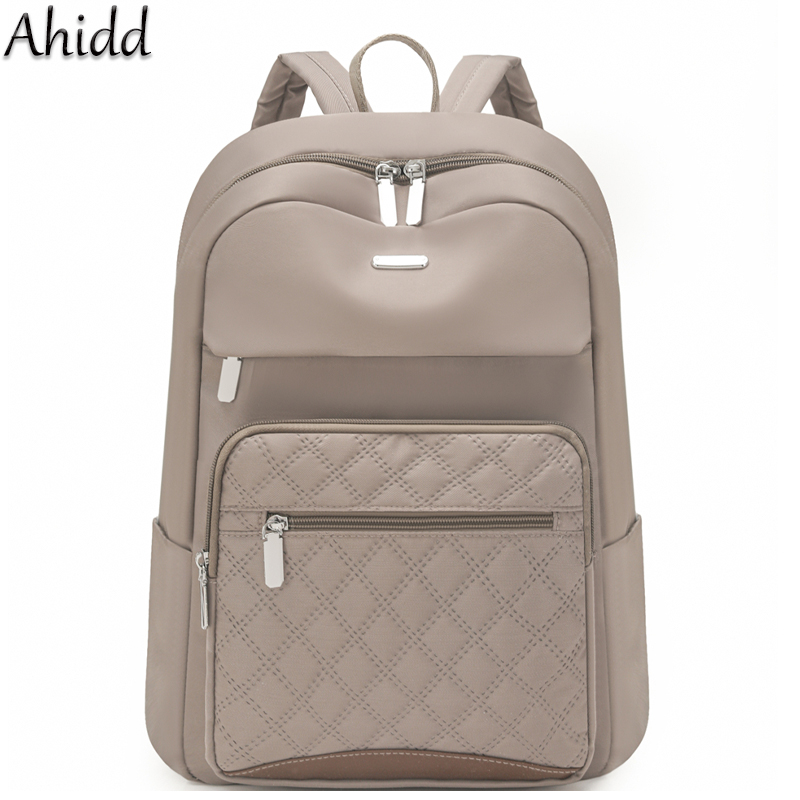 Laptop Accessories Women - Tas Ransel Wanita Motif Kotak-kotak, Tahan