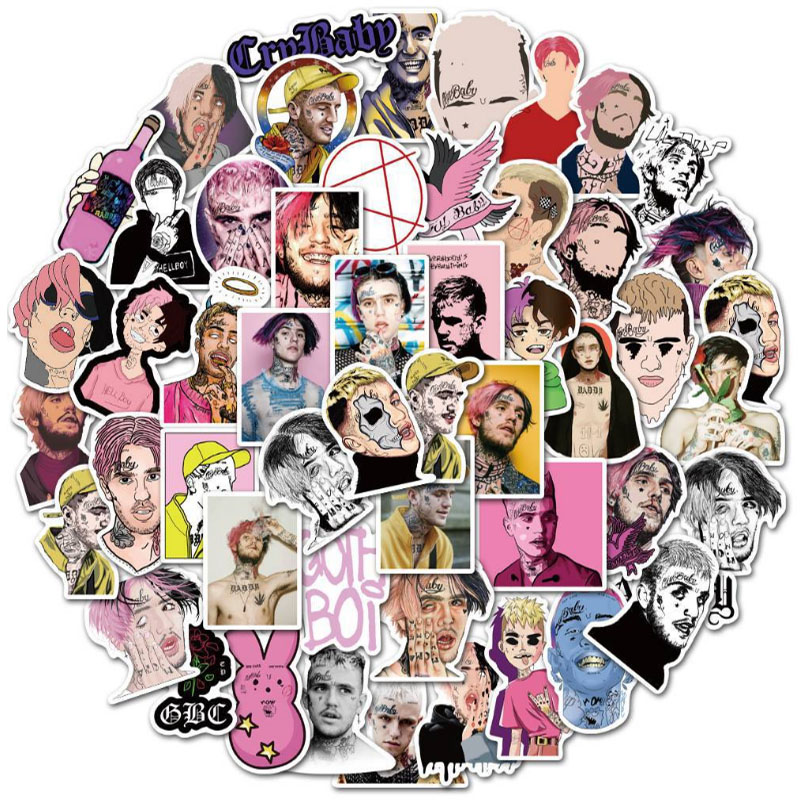 Laptop Accessories Girly - 10/30/50 Buah American Rapper Lil Peep