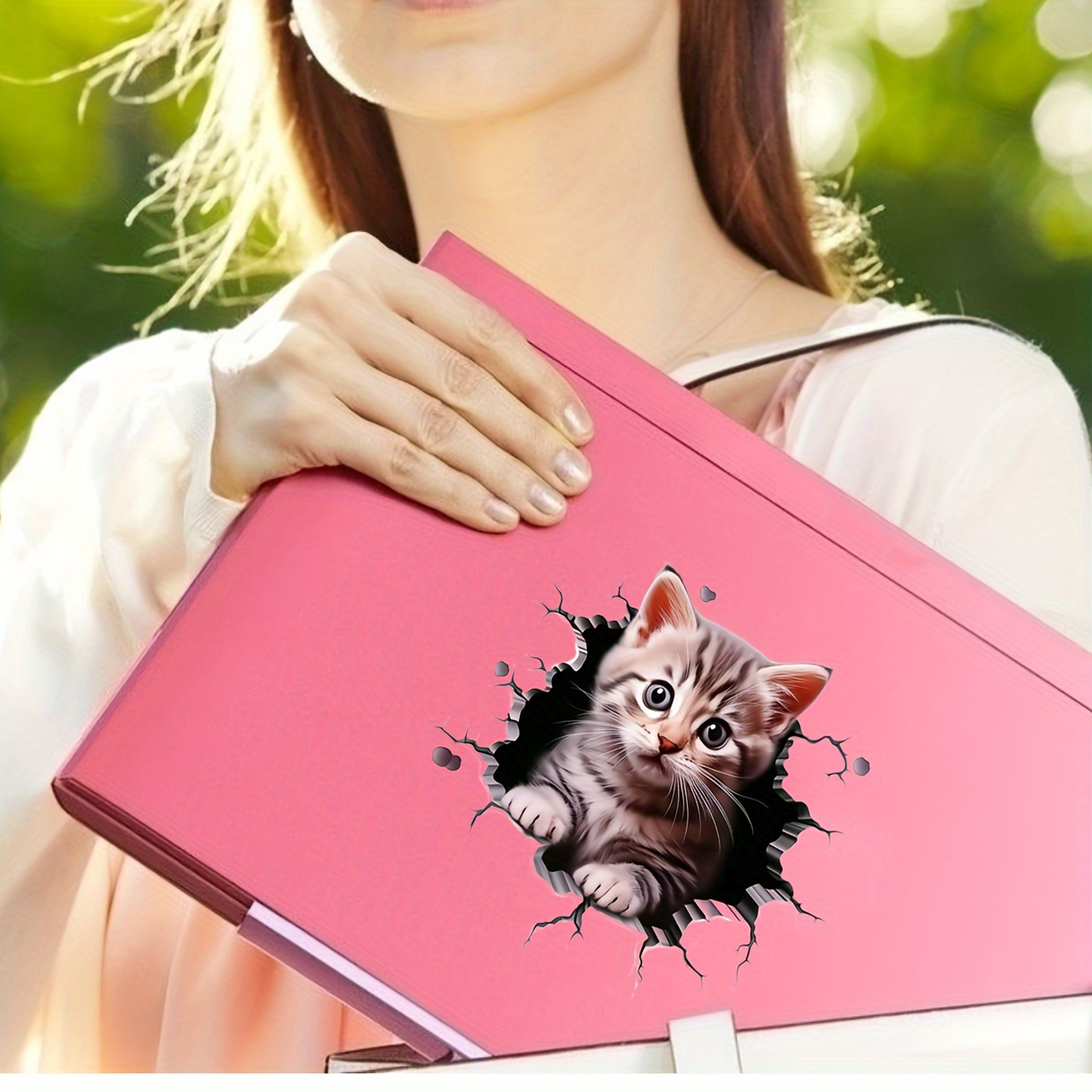 Stiker mobil pola kucing poliv - Laptop Accessories And Parts ulasan dan harga