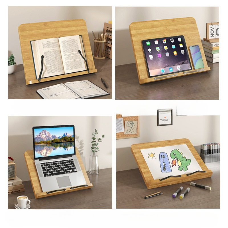 Penyangga Buku Kayu, Penyangga - Laptop Extra Accessories ulasan dan harga