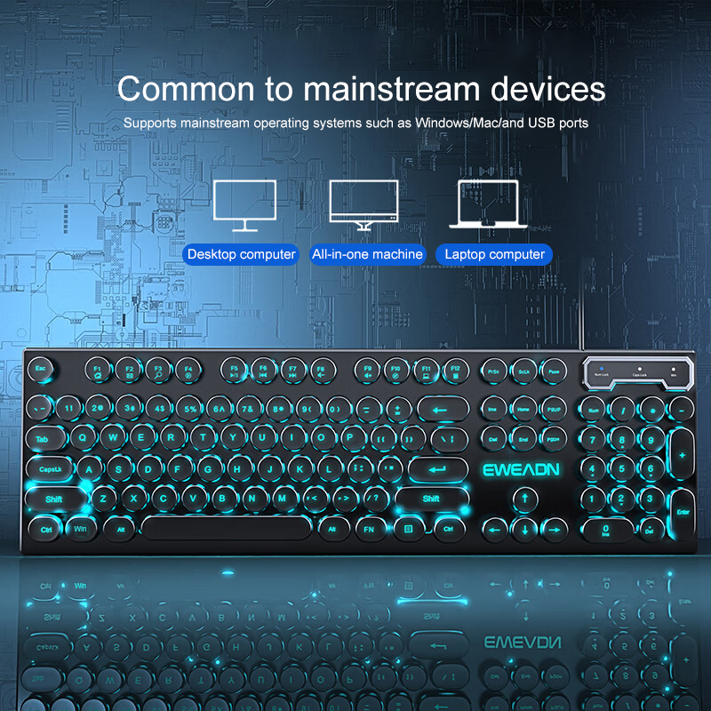 Keyboard Gaming Mesin Ketik EW - Laptop Extra Accessories ulasan dan harga
