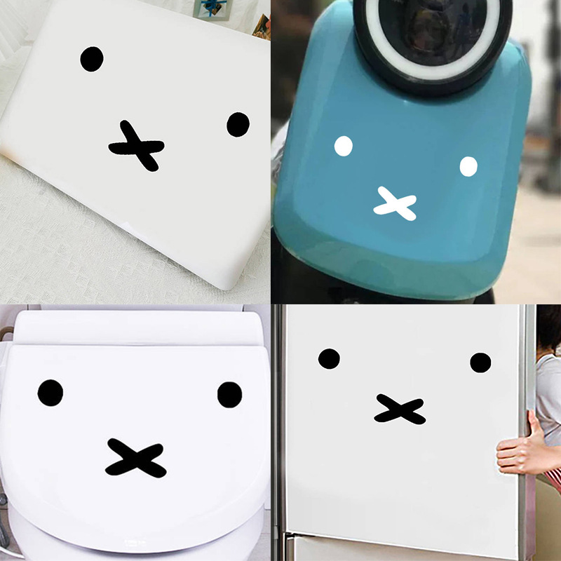 Stiker Mobil Emoji Kartun Miff - Laptop Accessories And Parts ulasan dan harga