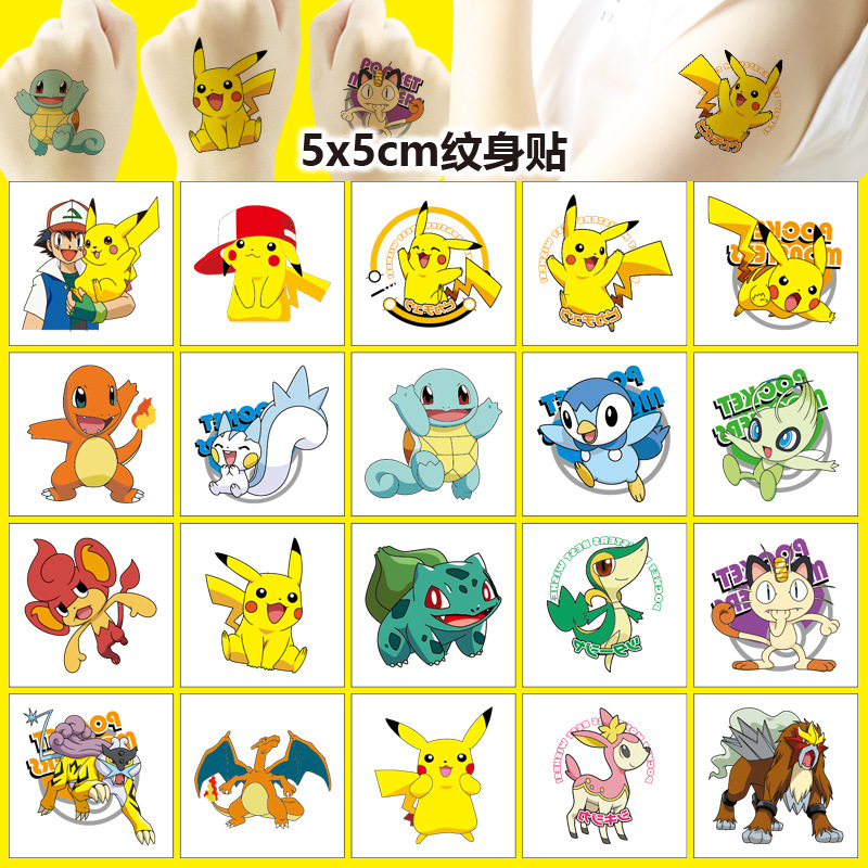 5*5Cm 20 Buah Stiker Tato Poke - Laptop Accessories And Parts ulasan dan harga