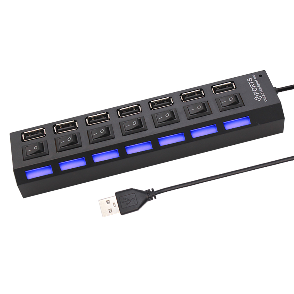 Pemisah Hub USB 2.0 7 Port unt - Laptop Accessories And Parts ulasan dan harga