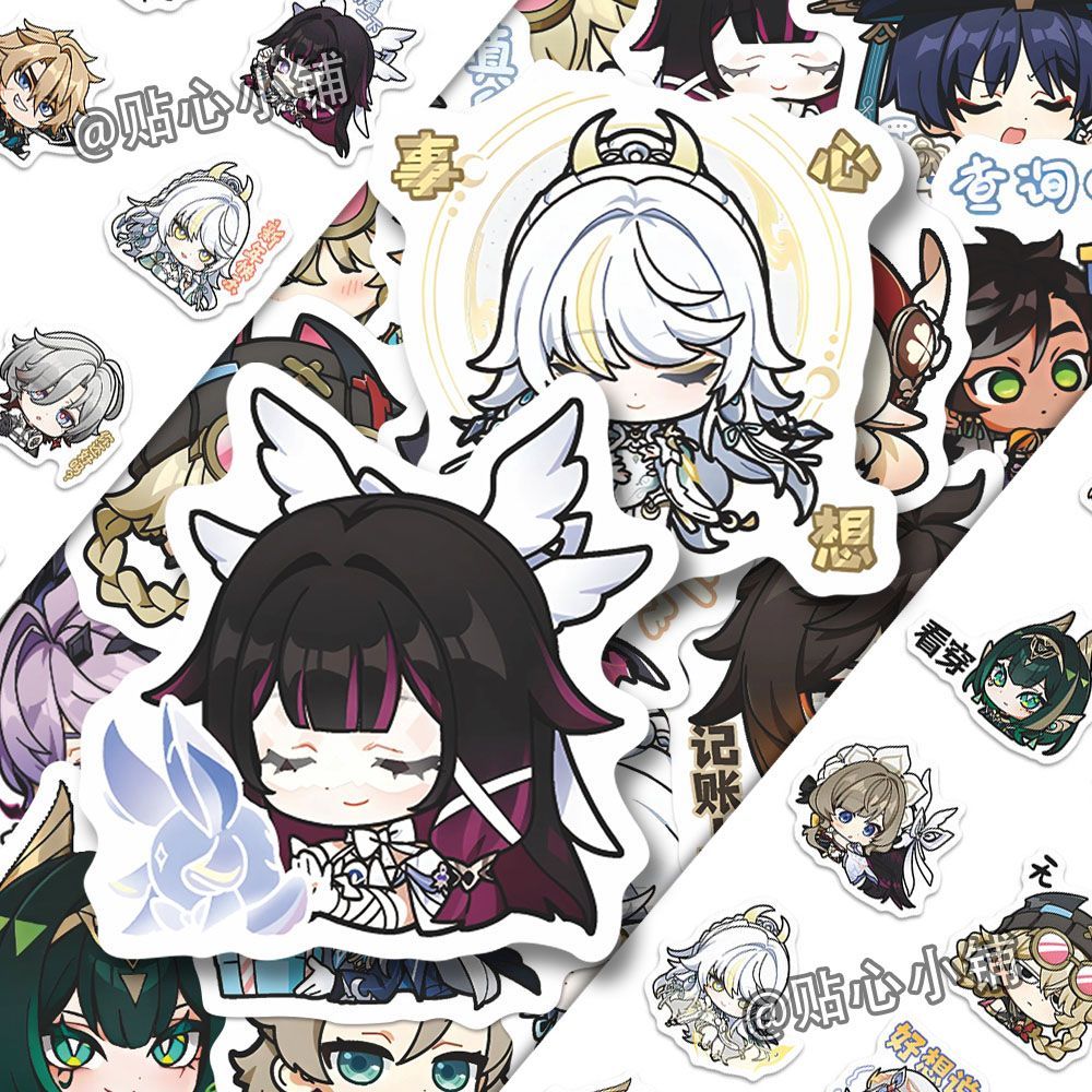 64 Buah Stiker Anime Genshin I - Laptop Accessories And Parts ulasan dan harga